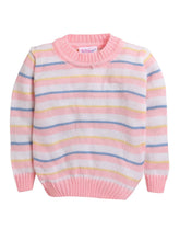 Little Angels Little Angels Baby Wool Round Neck Full Sleeves Striped Pullover Sweater for Baby Boys Pullover Rainbow Snuggles, One Stitch Away Pullover
